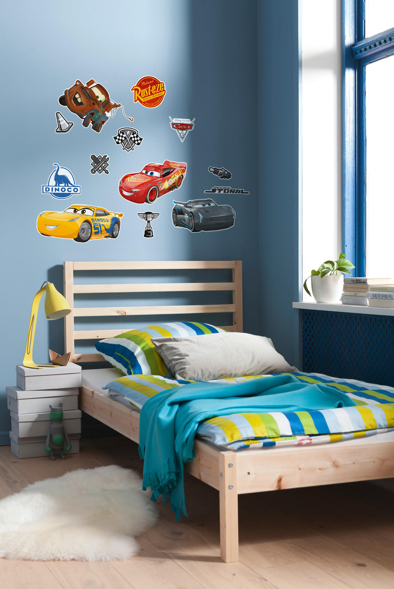 DEKOSTICKER Cars  - Multicolor, LIFESTYLE, Kunststoff (50/70cm) - Disney
