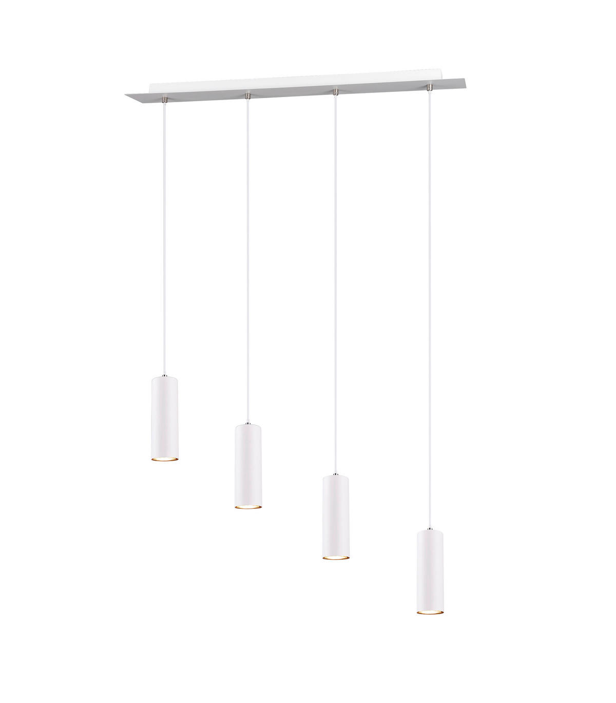 HÄNGELEUCHTE  75/150/9 cm   - Weiss, Design, Metall (75/150/9cm) - Trio Leuchten