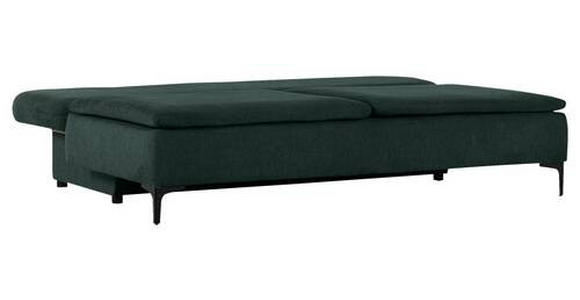 SCHLAFSOFA Flachgewebe Dunkelgrün  - Dunkelgrün/Schwarz, Design, Textil/Metall (203/75/100cm) - Carryhome