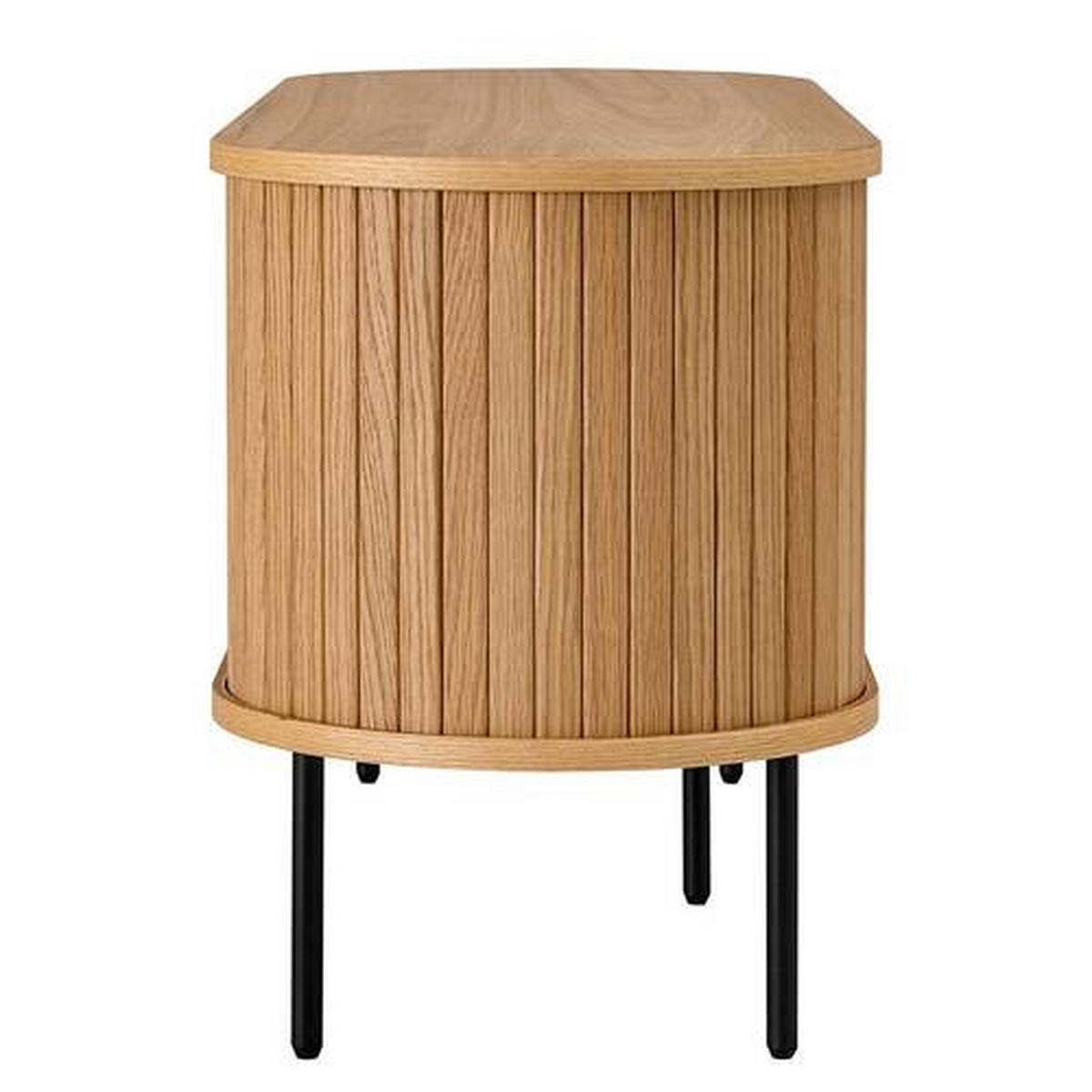 TV-BÄNK  i 120/55/40 cm  - svart/ekfärgad, Lifestyle, metall/trämaterial (120/55/40cm) - Niels Andersson