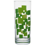 LONGDRINKGLAS - Dunkelgrün/Hellgrün, KONVENTIONELL, Glas (6,3/16cm) - Homeware