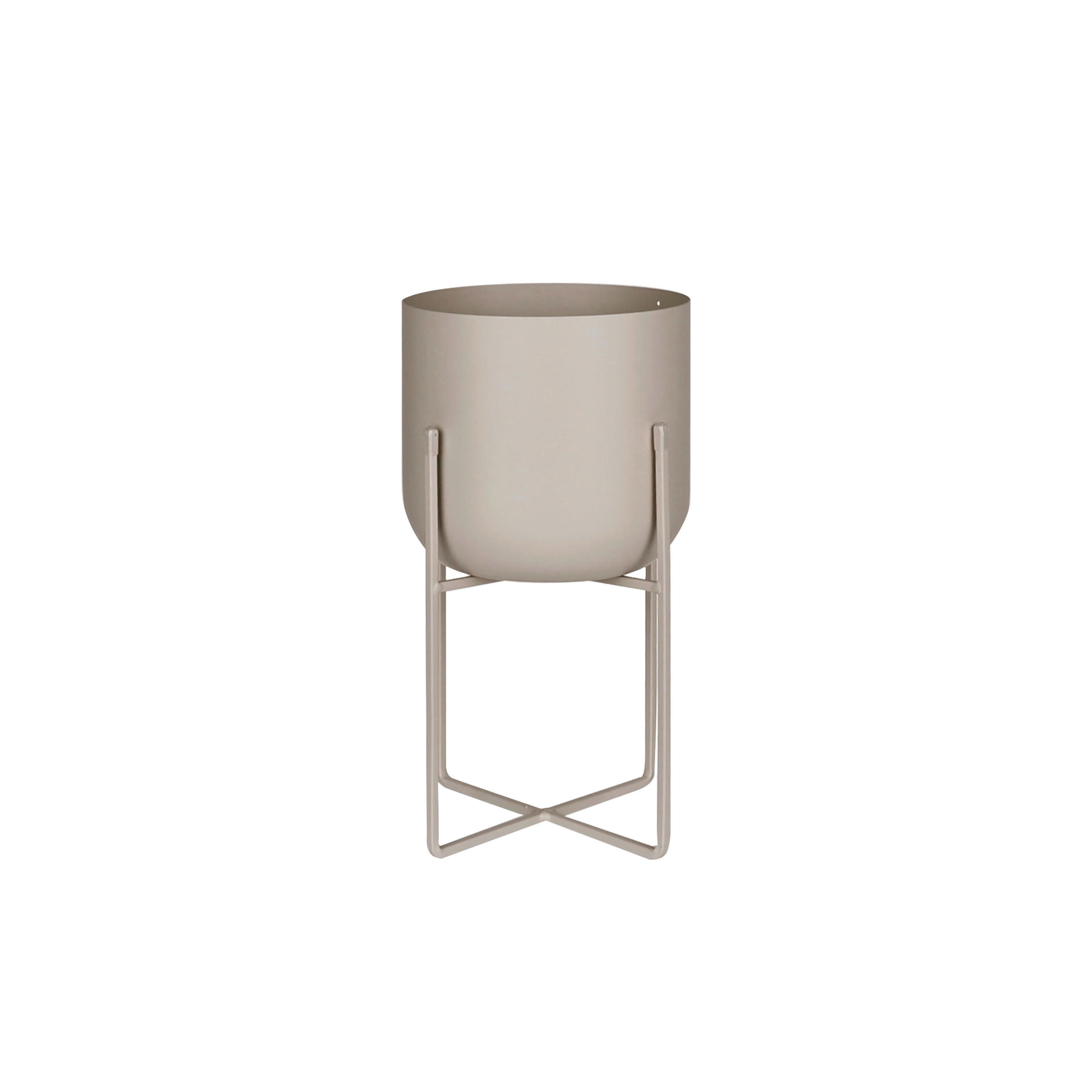 PFLANZENTOPF   - Grau, Trend, Metall (18/33cm) - Ambia Home