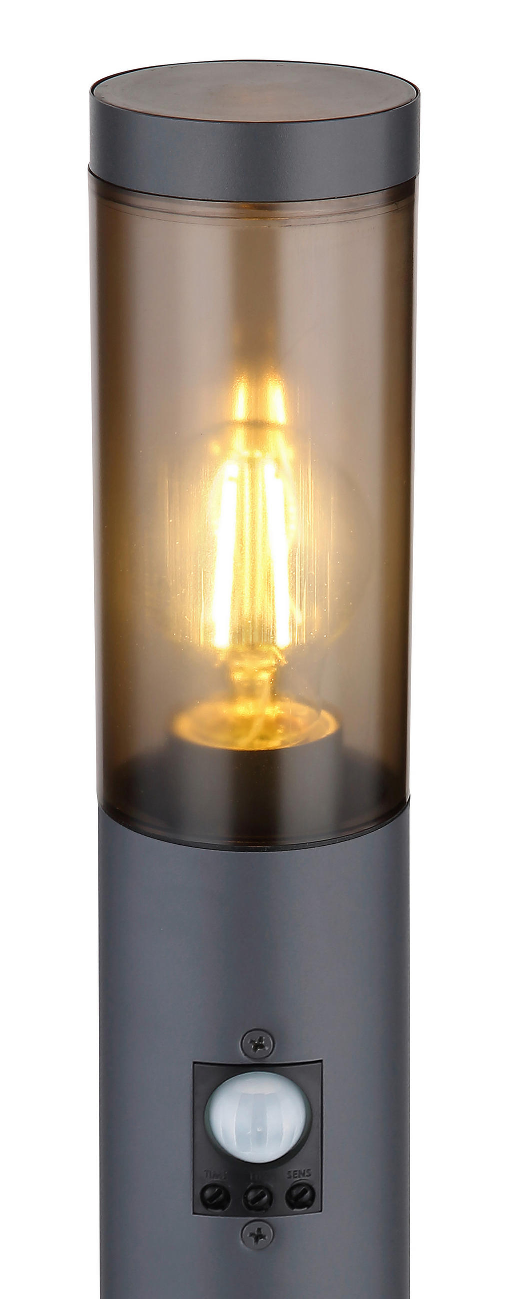 VENKOVNÍ STOJACÍ LAMPA, 12,7/12,7/60 cm - šedá/antracitová, Design, kov/plast (12,7/12,7/60cm) - Globo