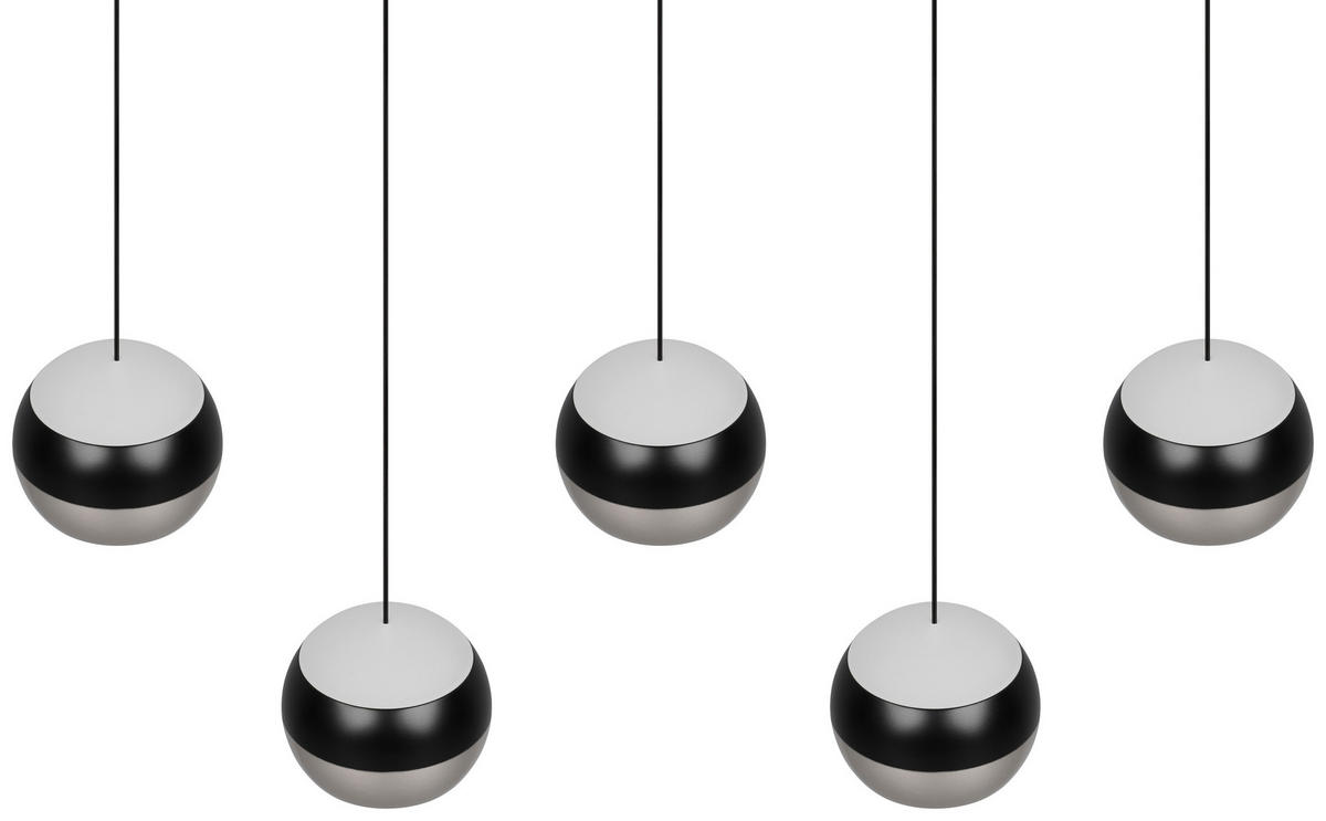 LED-HÄNGELEUCHTE 100/10,5/200 cm  - Schwarz/Nickelfarben, Design, Metall (100/10,5/200cm) - Trio Leuchten