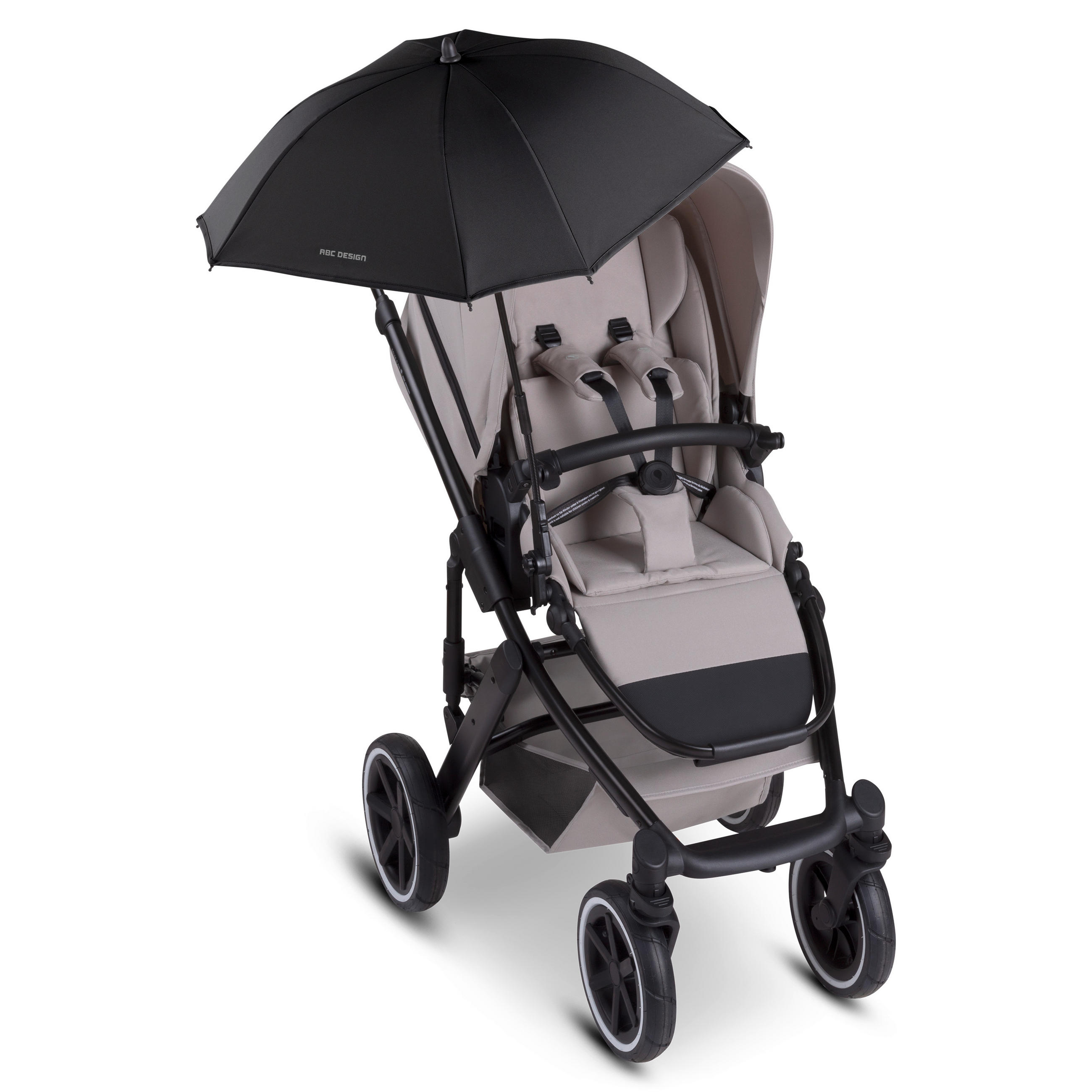 KINDERWAGENSONNENSCHIRM Sunny  - Schwarz, Basics (84/57/5cm) - ABC Design