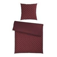 WENDEBETTWÄSCHE STRIPES DK Satin 135/200 cm  - Kirschrot, Design, Textil (135/200cm) - Dieter Knoll