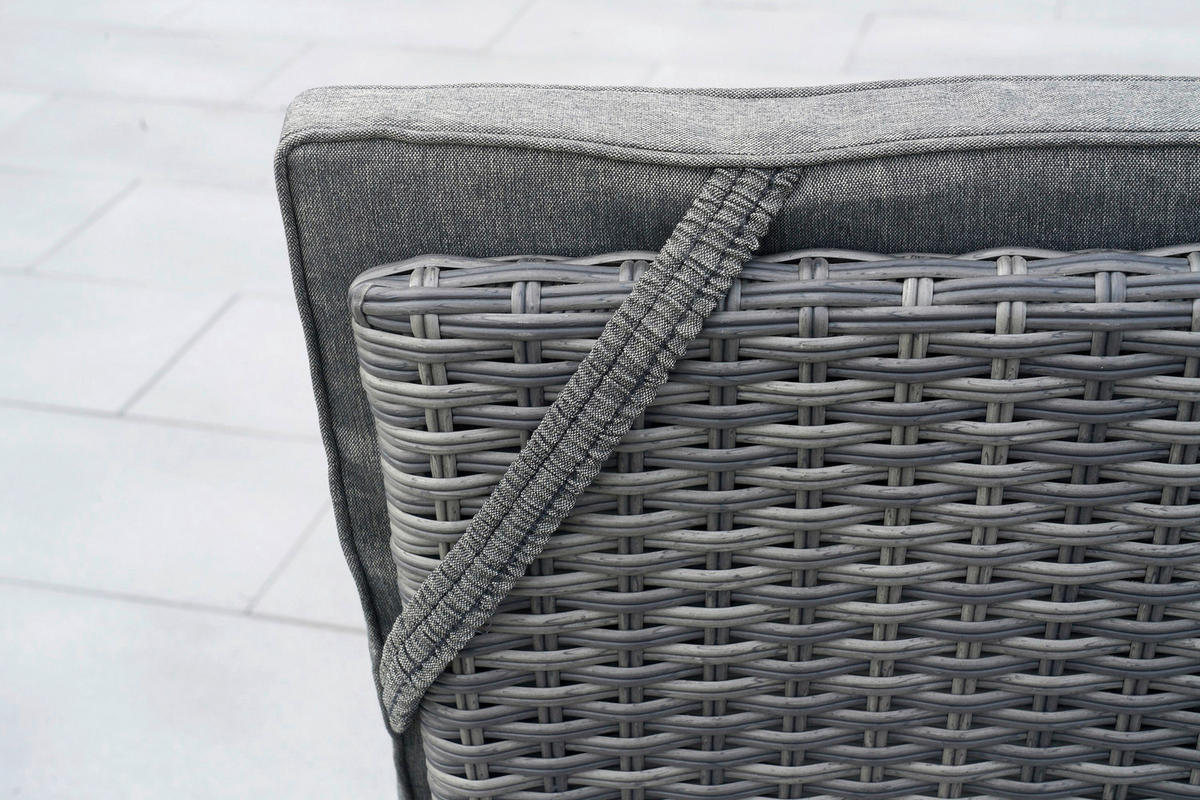 GARTENSET 13-teilig  - Grau, MODERN, Kunststoff/Textil - Gardenson