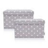 AUFBEWAHRUNGSBOXEN-SET  - Hellgrau, Basics, Kunststoff (37/25/21cm) - Lifeney