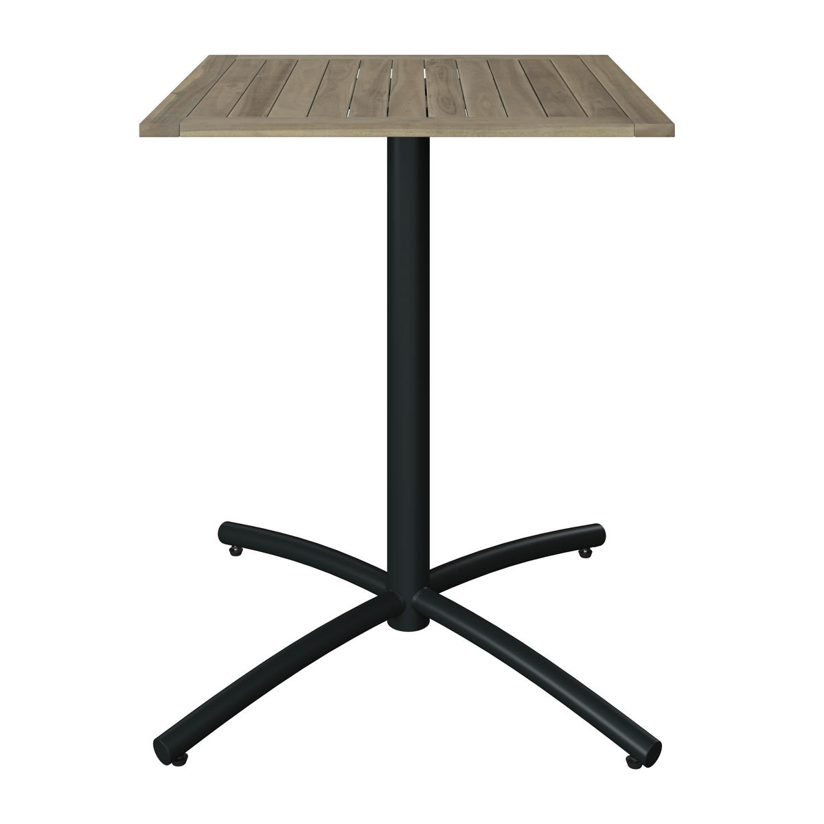 BALKONTISCH 60/60/74 cm  - Anthrazit/Akaziefarben, KONVENTIONELL, Holz/Metall (60/60/74cm) - Ambia Garden