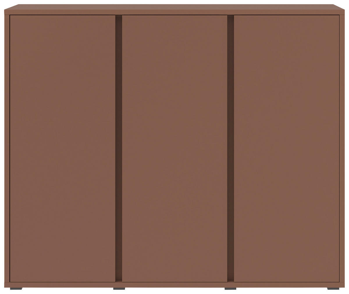 OMARA ZA ČEVLJE terakota - antracit/terakota, Design, umetna masa/leseni material (145/120/34cm) - Xora