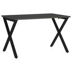 SCHREIBTISCH 120/80/75 cm  in Graphitfarben, Schwarz  - Graphitfarben/Schwarz, MODERN, Holzwerkstoff/Metall (120/80/75cm) - Novel