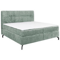 BOXSPRINGBETT 160/200 cm  in Mintgrün  - Schwarz/Mintgrün, Design, Textil/Metall (160/200cm) - Esposa