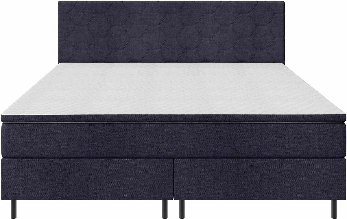 BOXSPRINGBETT 180/200 cm  Anthrazit  - Anthrazit/Schwarz, Konventionell, Textil/Metall (180/200cm) - Chameo
