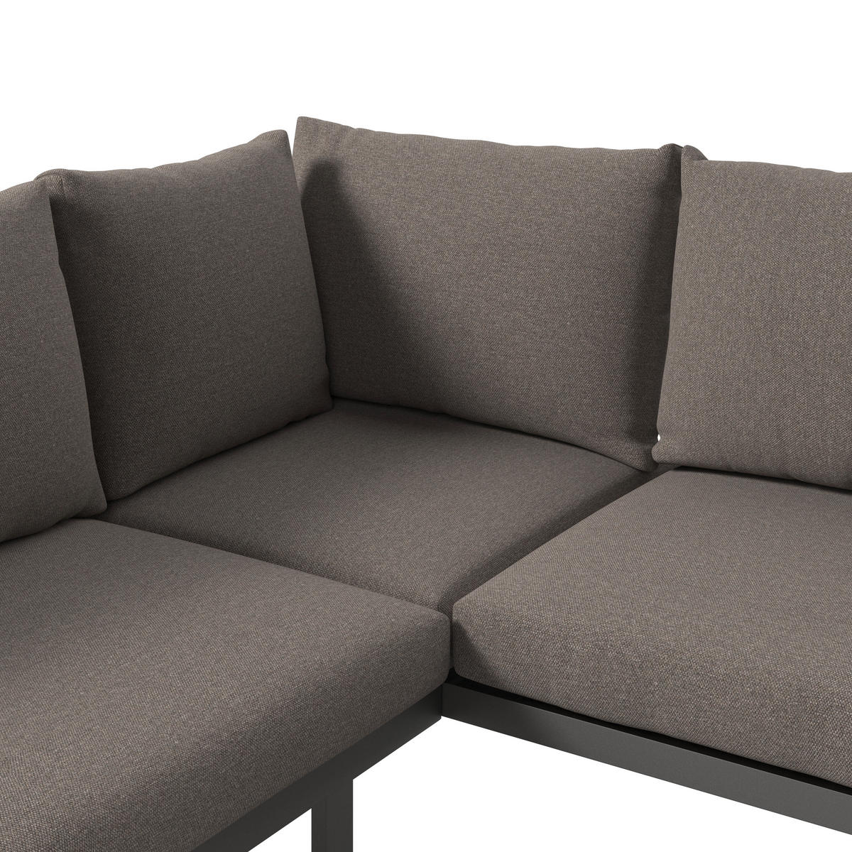 GARTENSET  6-teilig  - Dunkelgrau/Anthrazit, Design, Glas/Textil (212.5/74/176cm) - Ambia Garden