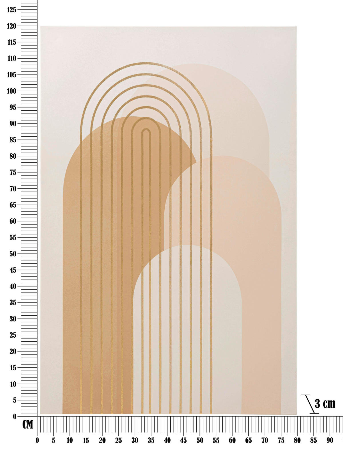 LEINWANDBILD Abstraktes  - Basics, Holz/Textil (80/120/3cm)