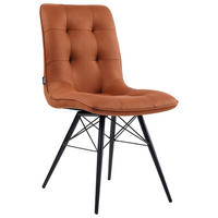 STUHL Struktur Rostfarben  - Rostfarben/Schwarz, Design, Textil/Metall (48/88/62cm) - Hom`in