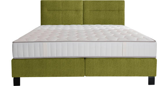 BOXSPRINGBETT 240/220 cm  in Hellgrün  - Schwarz/Hellgrün, KONVENTIONELL, Textil/Metall (240/220cm) - Esposa