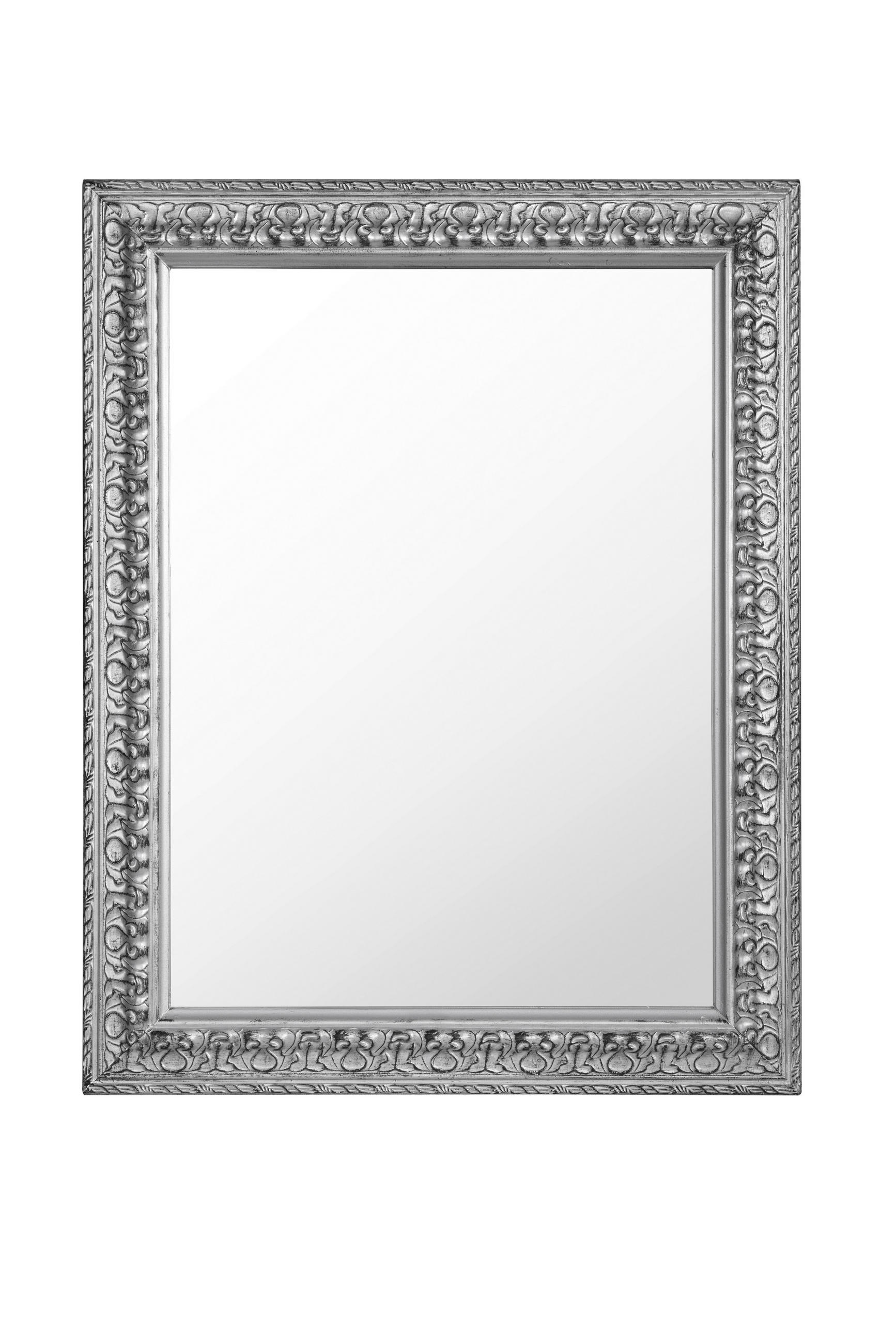 OGLEDALO ZIDNO  55/70/3 cm     - srebrne boje, Lifestyle, staklo/drvo (55/70/3cm) - Carryhome