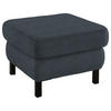 HOCKER in Textil Anthrazit  - Anthrazit/Schwarz, Konventionell, Textil/Metall (69/47/69cm) - Pure Home Comfort