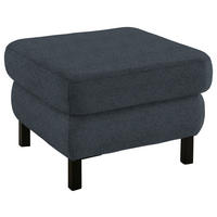HOCKER in Textil Anthrazit  - Anthrazit/Schwarz, Konventionell, Textil/Metall (69/47/69cm) - Pure Home Comfort