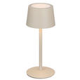 AKKU-TISCHLEUCHTE 9/22 cm  - Beige, Basics, Metall (9/22cm) - Novel