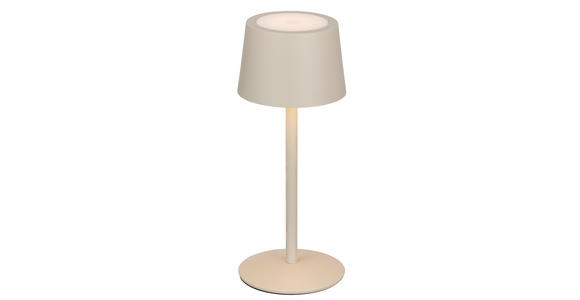 AKKU-TISCHLEUCHTE 9/22 cm  - Beige, Basics, Metall (9/22cm) - Novel