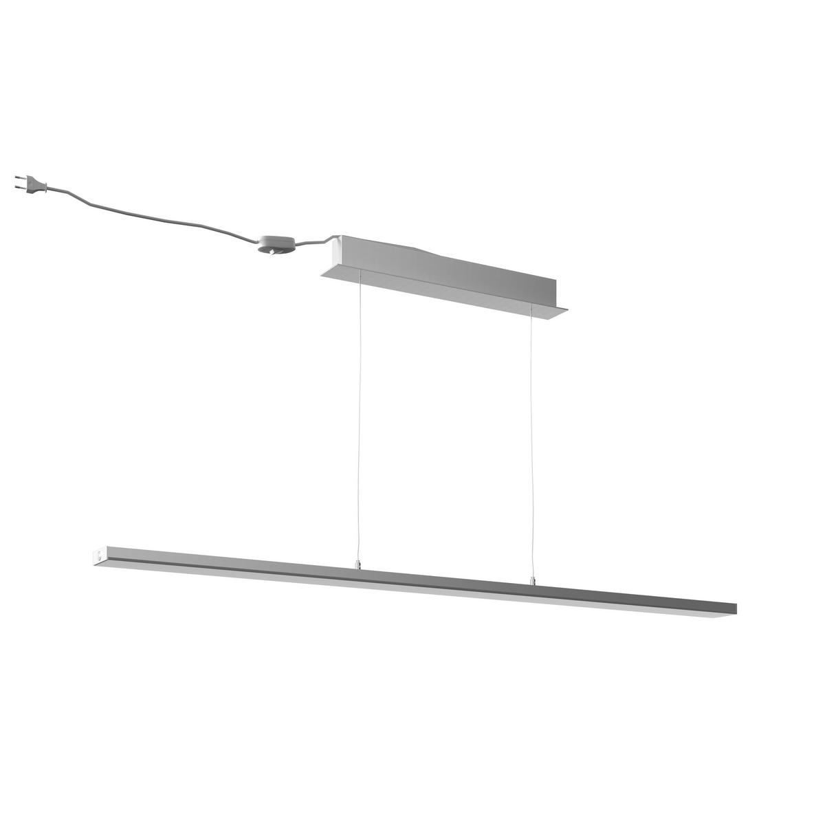 ZÁVĚSNÉ LED SVÍTIDLO, 115/13/200 cm  - barvy hliníku, Basics, kov/plast (115/13/200cm) - Novel