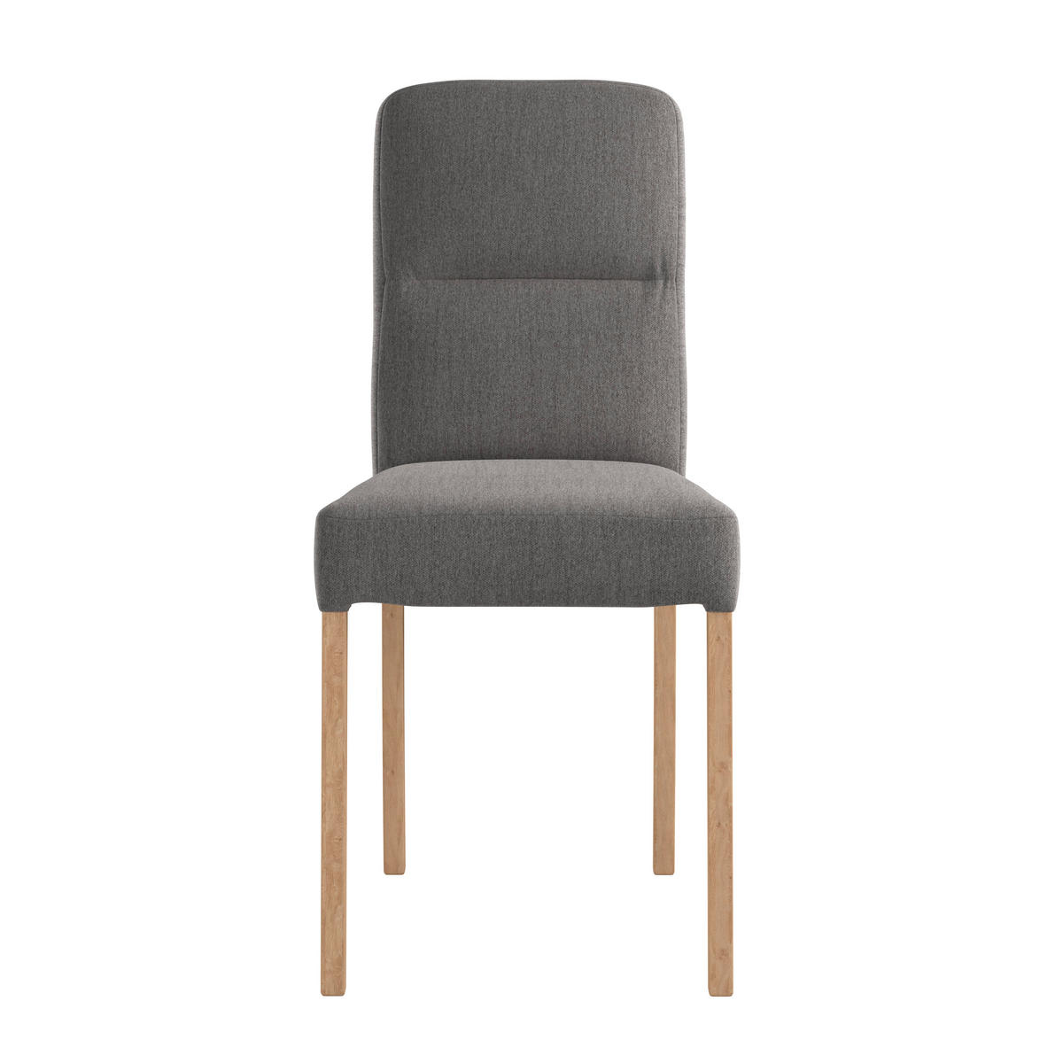 STUHL - Eichefarben/Grau, KONVENTIONELL, Holz/Textil (43/91/58cm) - Livetastic