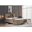 BOXBETT 160/200 cm  in Hellbraun  - Hellbraun/Schwarz, Design, Holz/Holzwerkstoff (160/200cm) - Xora