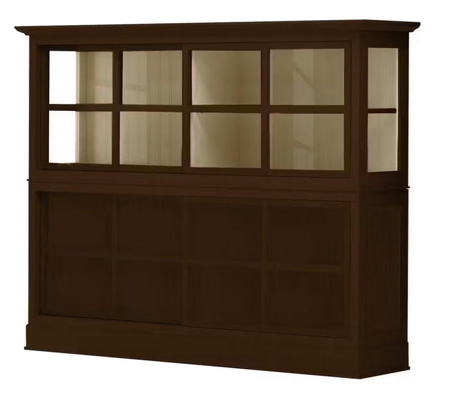 SIDEBOARD UrbanClass in 190,5/149/49 cm - Nussbaumfarben/Creme, LIFESTYLE, Glas/Holz (190,5/149/49cm) - Livetastic