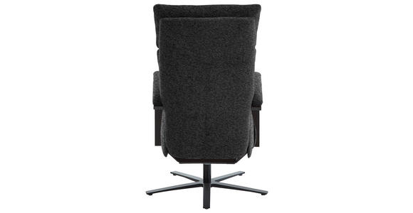 RELAXSESSEL in Textil Anthrazit - Anthrazit/Schwarz, Design, Textil/Metall (68/117/85cm) - Cantus