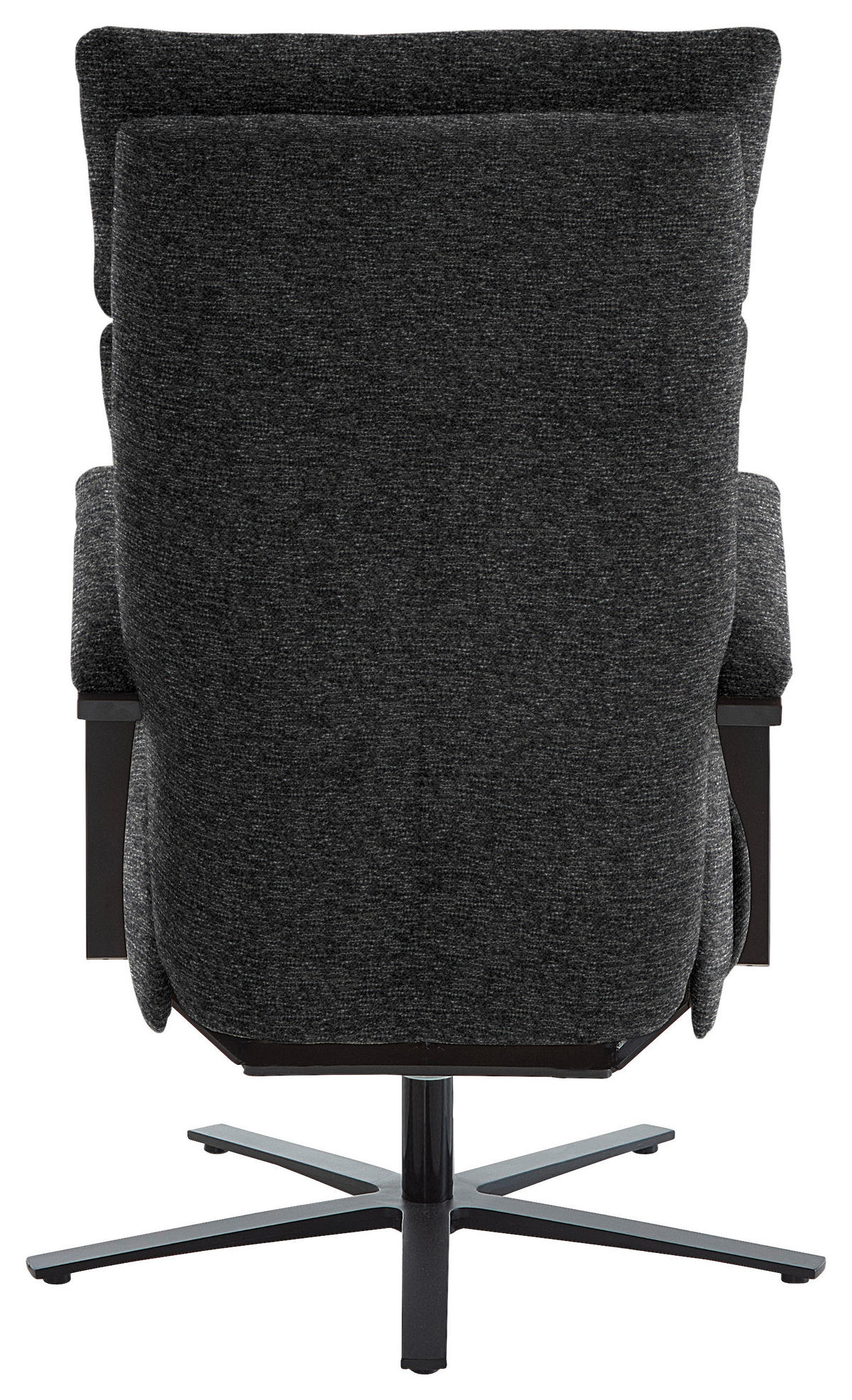 RELAXSESSEL in Textil Anthrazit  - Anthrazit/Schwarz, Design, Textil/Metall (68/117/85cm) - Cantus