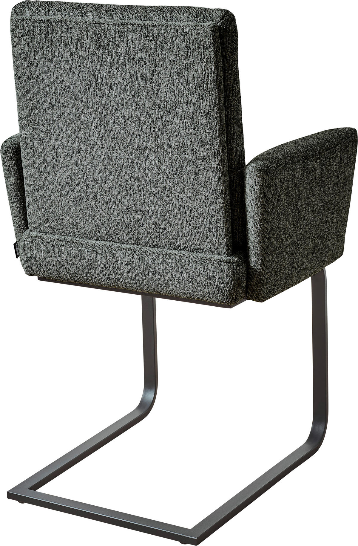 ARMLEHNSTUHL  in Stahl Chenille  - Blau/Schwarz, Design, Textil/Metall (60/92/60cm) - Dieter Knoll