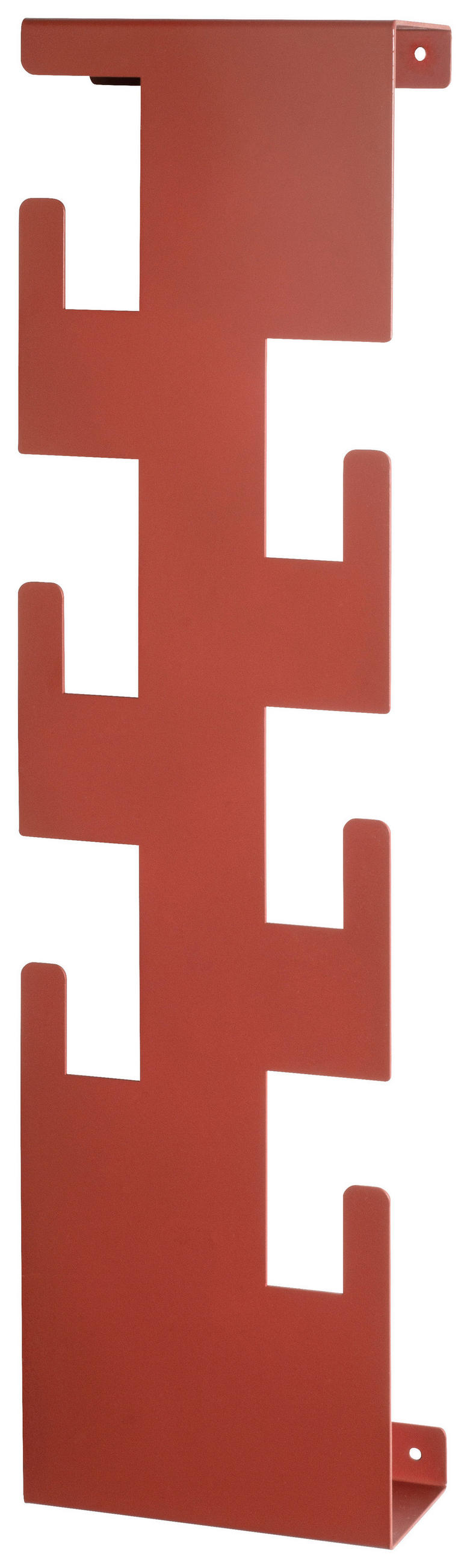 WANDGARDEROBE - Rot, Design, Metall (15/60/8cm)