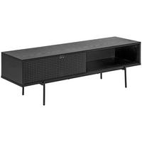 LOWBOARD  in 140/44,5/40 cm  - Schwarz, MODERN, Holzwerkstoff/Metall (140/44,5/40cm)