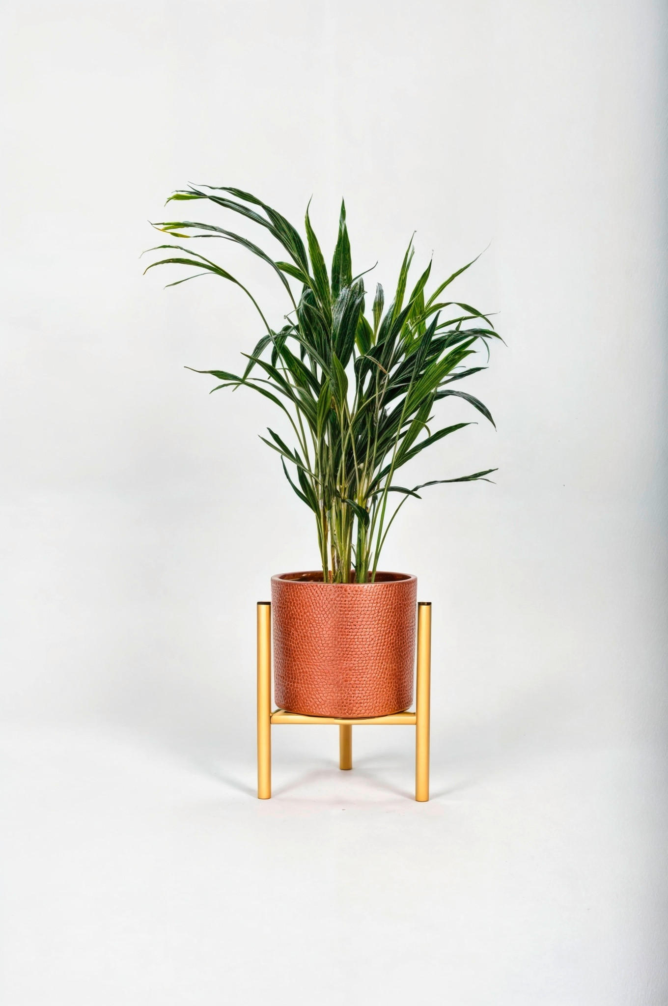 BLUMENSTÄNDER Metall  - Goldfarben, Basics, Metall (18/25/18cm)