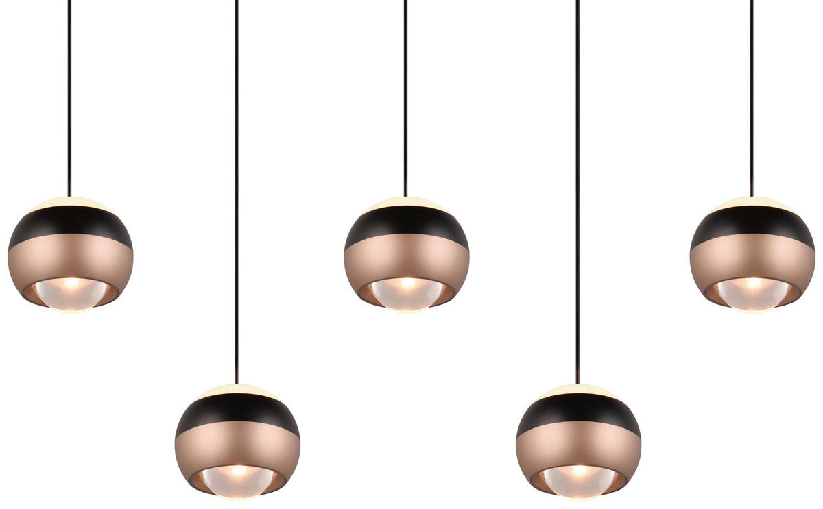 ZÁVĚSNÉ LED SVÍTIDLO, 100/10,5/200 cm  - černá, Design, kov (100/10,5/200cm) - Trio Leuchten