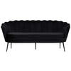 2-SITZER-SOFA Schwarz  - Schwarz, Design, Textil/Metall (180/78.5/78cm) - Livetastic