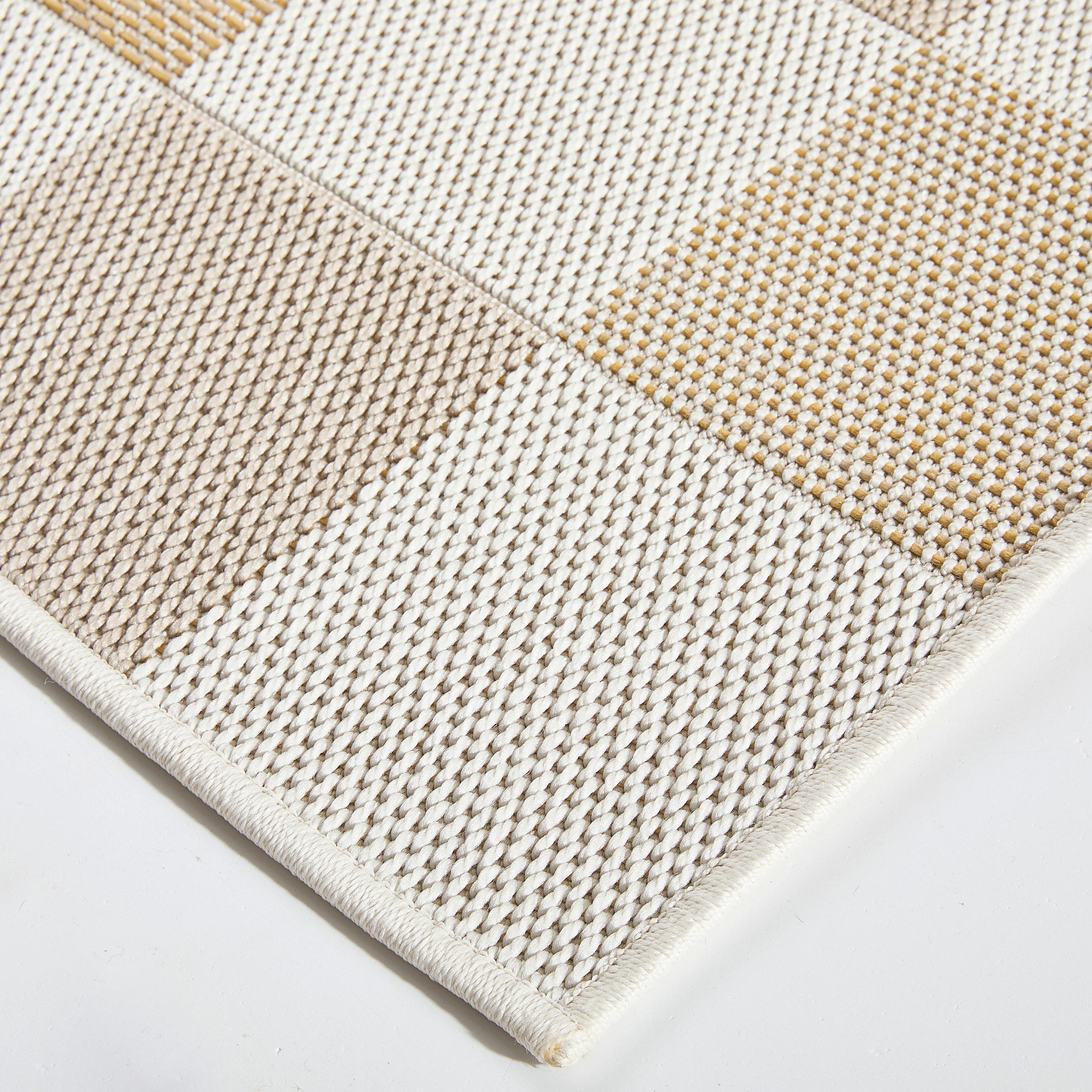 Thumbnail - Novel Outdoorteppich, Gelb, Beige, Textil, Karo, rechteckig, 200x290 cm, ISO 9001, Bsci, Oeko-Tex® Standard 100, Made in...