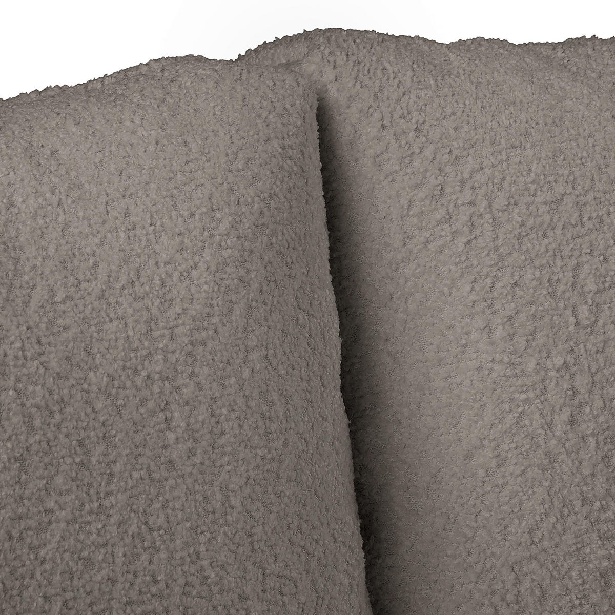 ECKSOFA Ariella in Bouclé Dunkelgrau  231/161 cm  - Dunkelgrau/Naturfarben, Design, Holz/Textil (231/161cm) - Livetastic