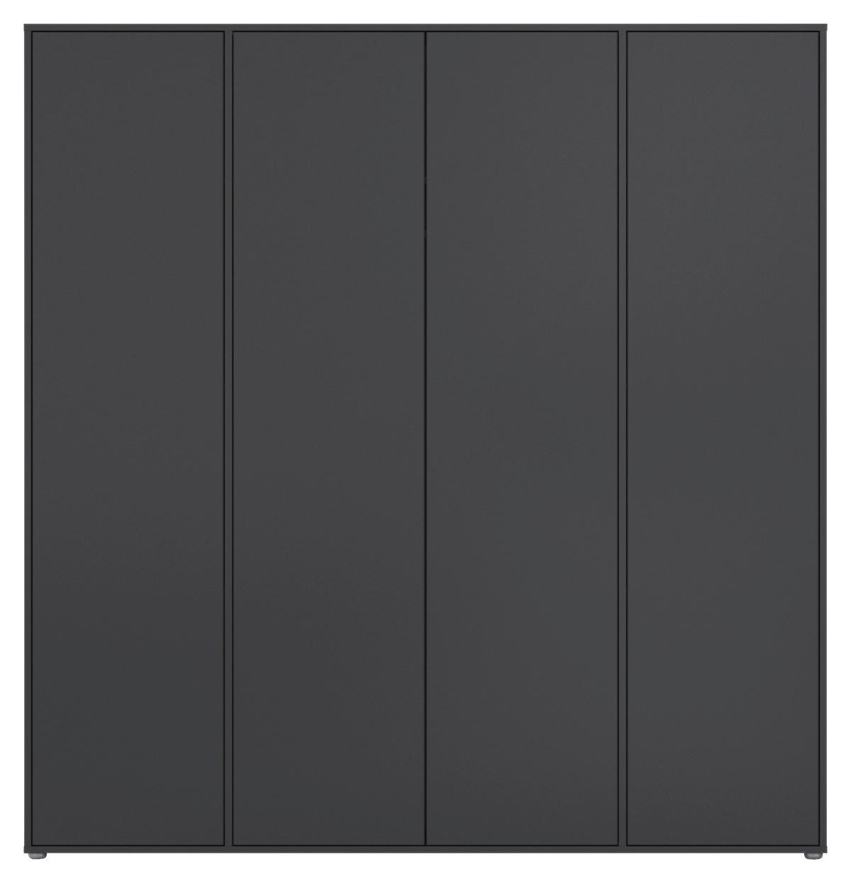 DREHTÜRENSCHRANK in Grau  - Grau, Modern, Holzwerkstoff (187/194/53cm) - Rauch Möbel
