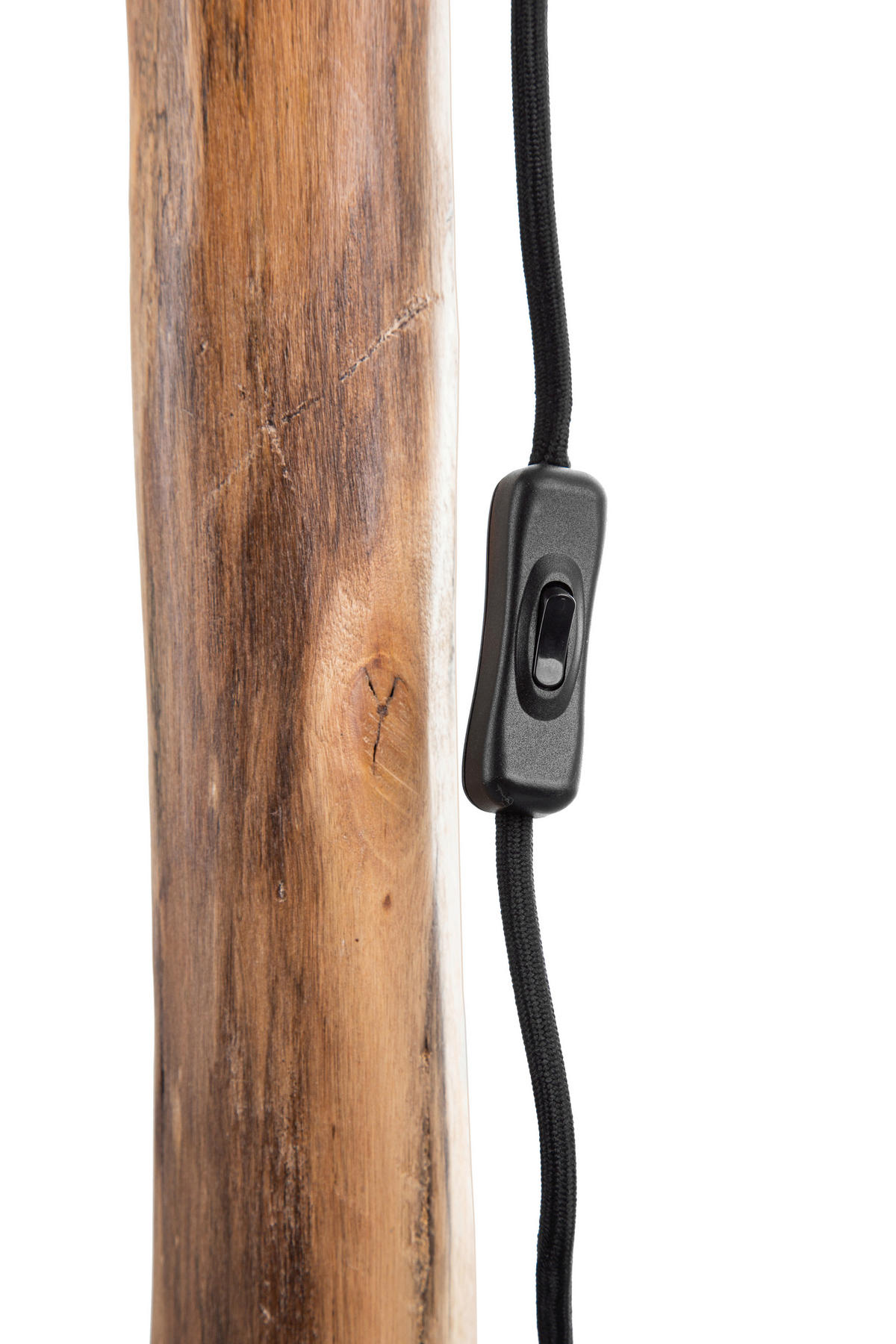 STEHLEUCHTE 30/139 cm    - Weiß/Naturfarben, Natur, Holz/Textil (30/139cm)