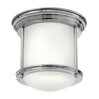 DECKENLEUCHTE Hadrian 19.6/18.5 cm   - Chromfarben, KONVENTIONELL, Glas/Metall (19.6/18.5cm) - Elstead Lighting