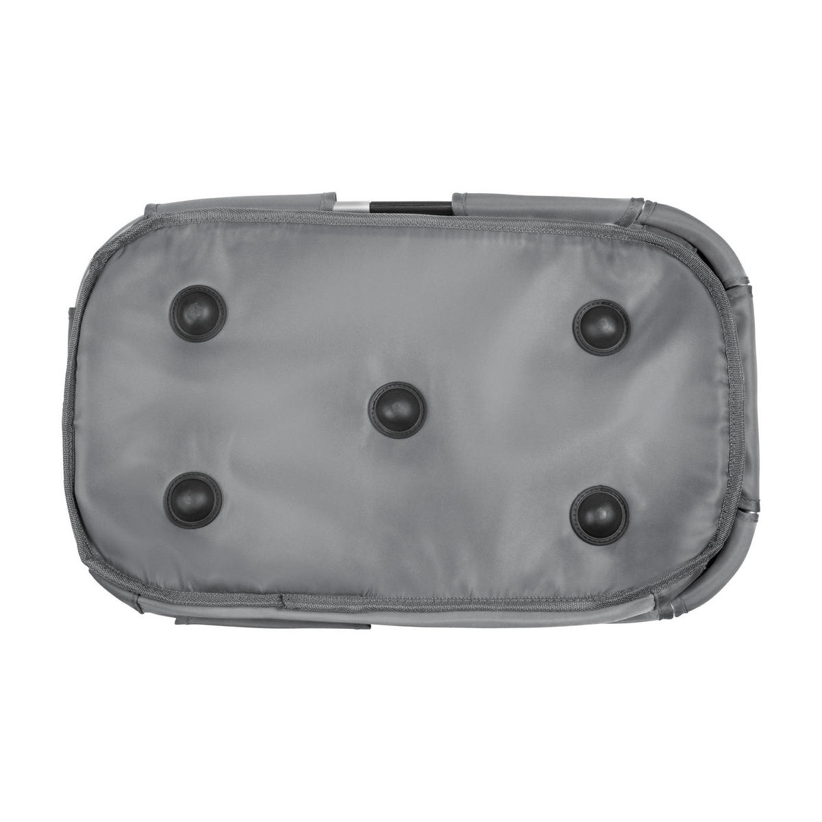 EINKAUFSKORB  - Anthrazit, Basics, Kunststoff/Textil (50/30/8.5cm) - CHEF CUISINE