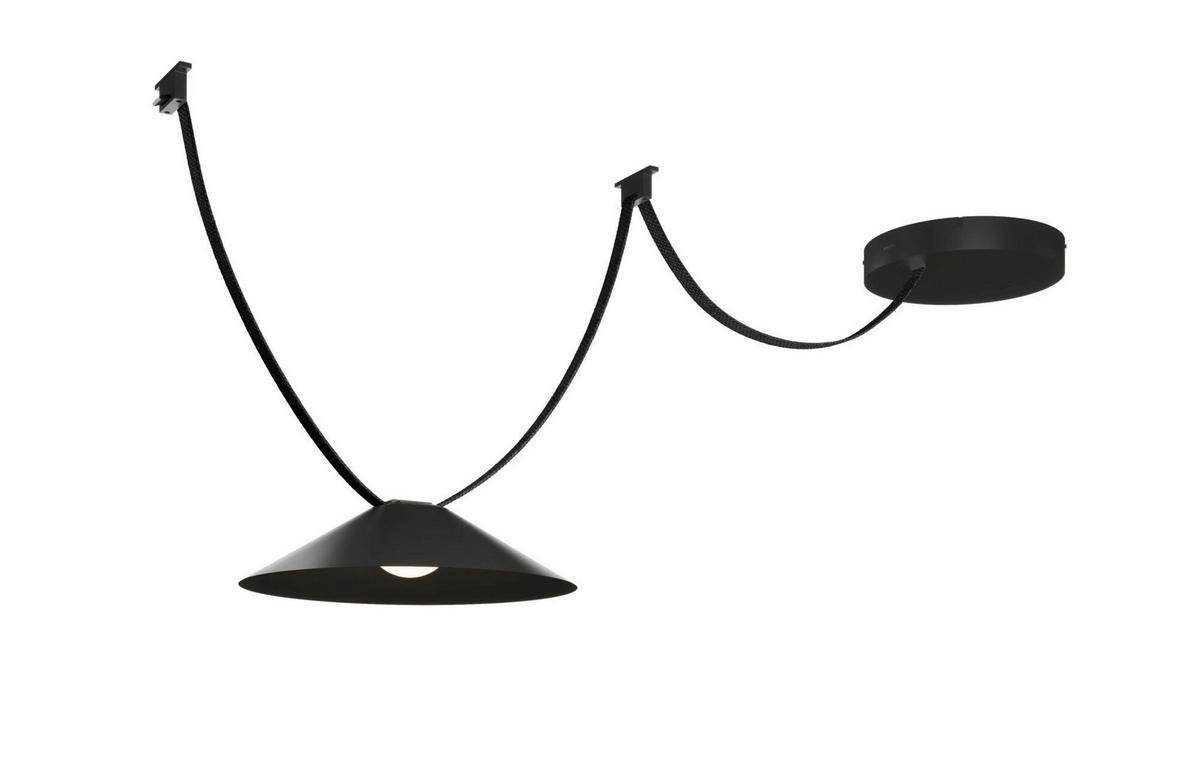 SEILSYSTEM 35,0/9,0 cm   - Schwarz, Basics, Kunststoff/Metall (35,0/9,0cm) - Paulmann