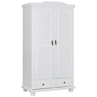 DREHTÜRENSCHRANK 104/198/56 cm 2-türig Weiß  - Weiß, KONVENTIONELL, Holz (104/198/56cm) - Livetastic