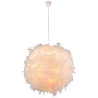 HÄNGLAMPA 60/130 cm  - vit, Basics, textil/plast (60/130cm) - Globo