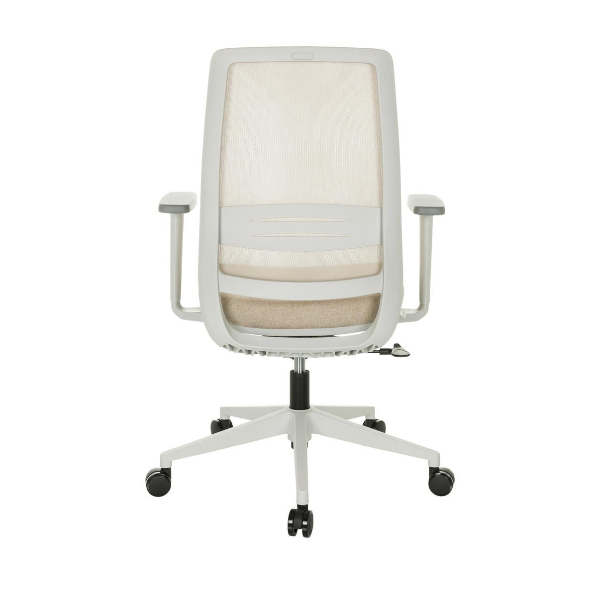 OTOČNÁ ŽIDLE, béžová - šedá/bílá, Basics, textil/plast (68/98,5-108,5/56cm) - MID.YOU