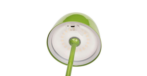 AKKU-TISCHLEUCHTE Santa Ana 11/34,6 cm  - Grün, Trend, Metall (11/34,6cm) - Novel