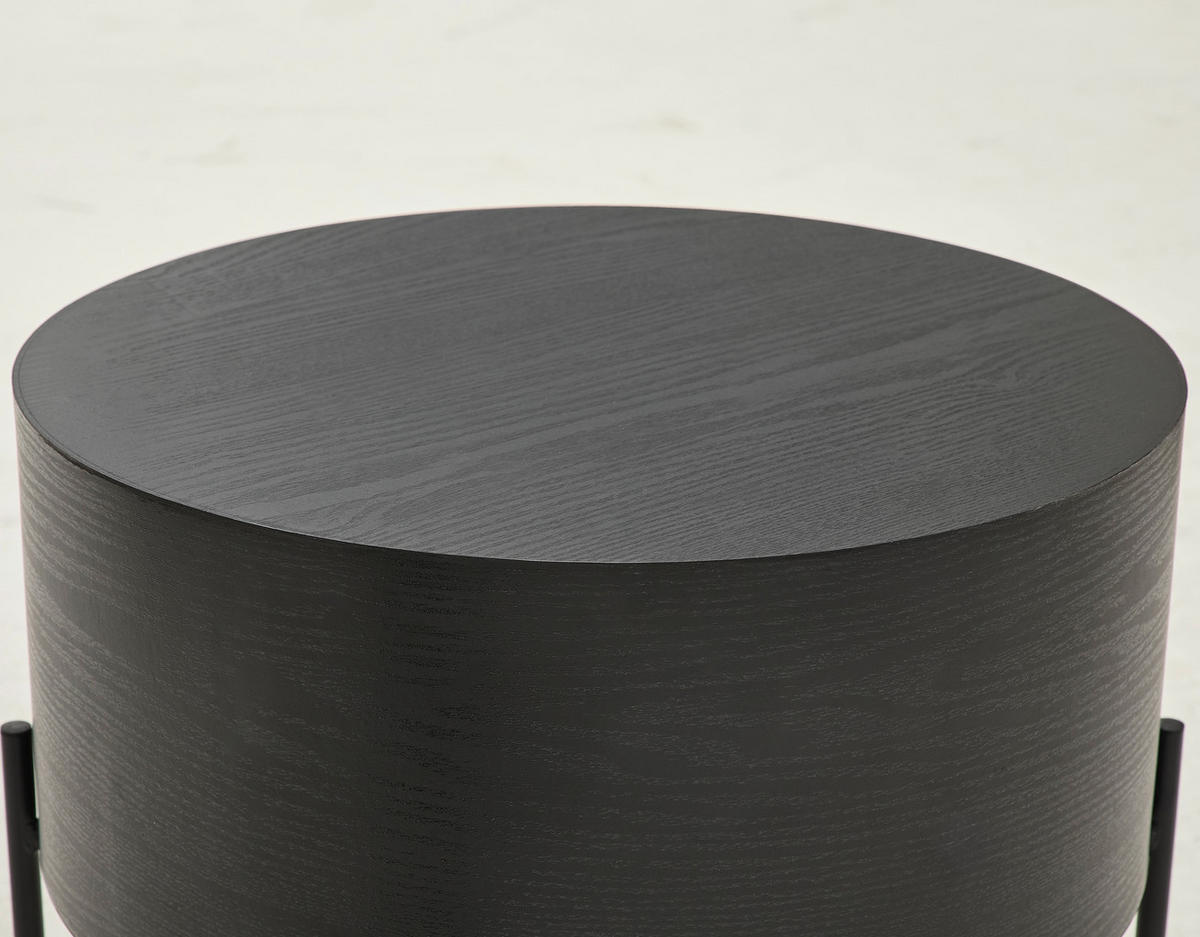 BEISTELLTISCH in Metall, Holzwerkstoff 45/45/45 cm  - Schwarz, Modern, Holzwerkstoff/Metall (45/45/45cm) - Xora